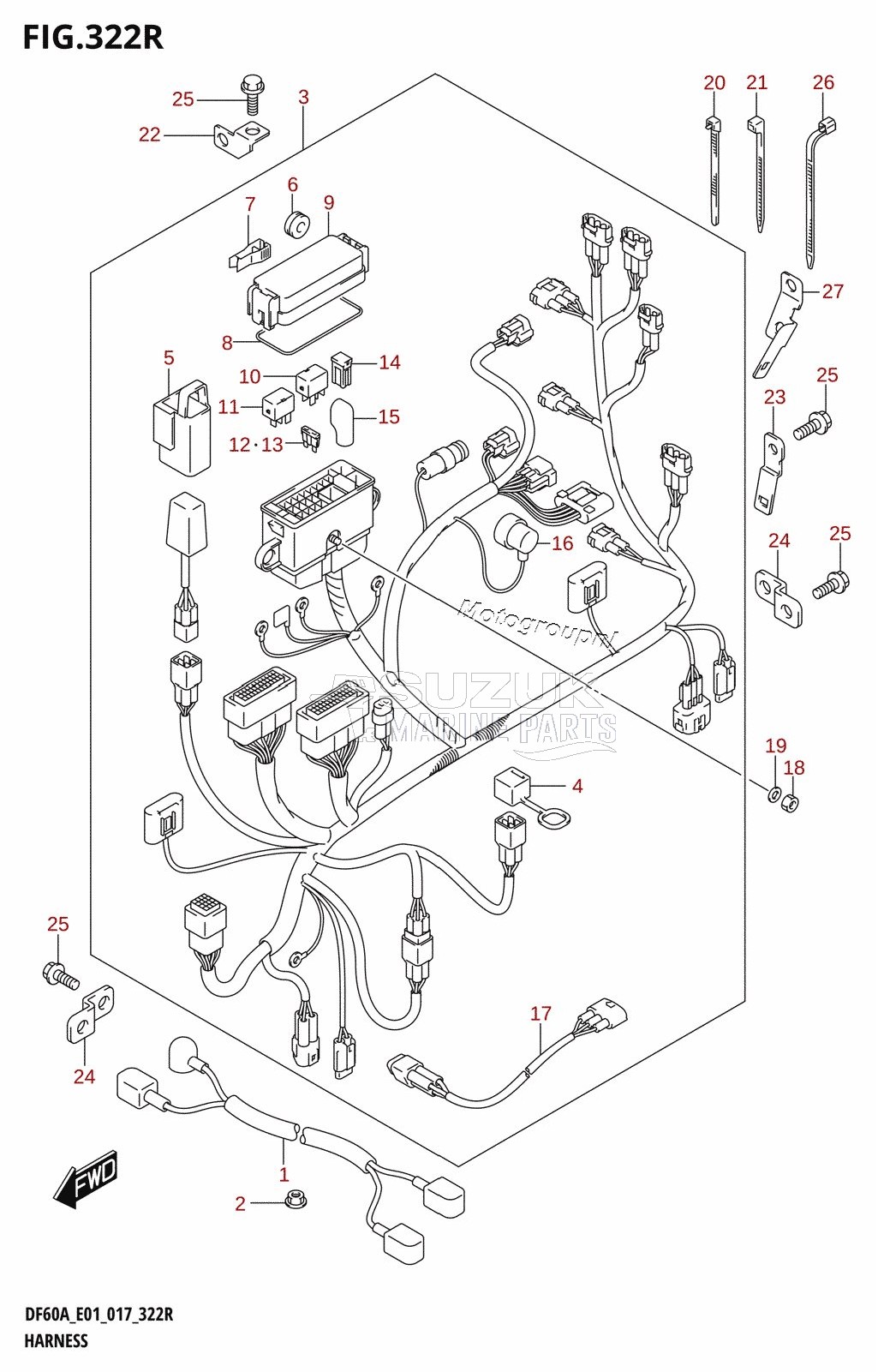 HARNESS (DF60AVT:E01)