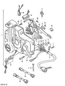 DT15 From 01501-508231 ()  1985 drawing OPTIONAL : REMOTE CONTROL (1)