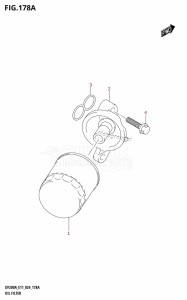 DF175AT From 17503F-440001 (E11 - E40)  2024 drawing OIL FILTER