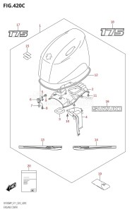 DF200AP From 20003P-040001 (E01 E03 E40)  2020 drawing ENGINE COVER (DF175AP:020)