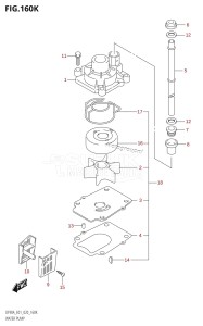 DF90A From 09003F-240001 (E11 E40)  2022 drawing WATER PUMP (DF100B:E40)