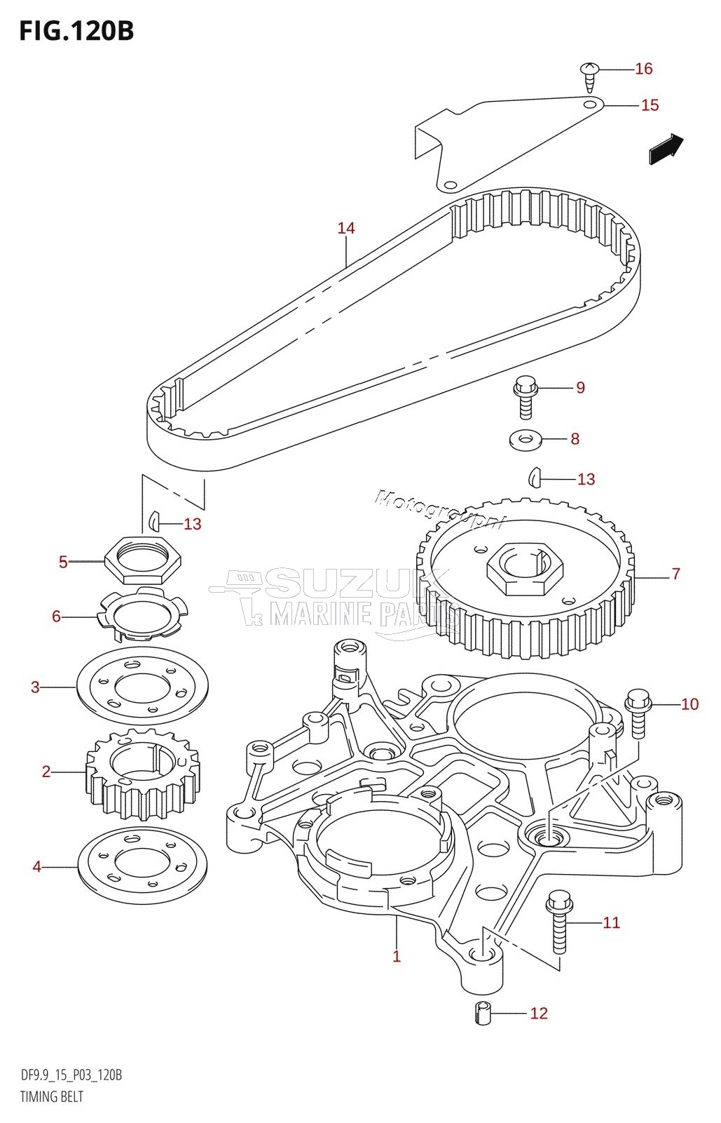 TIMING BELT (K5,K6,K7,K8,K9,K10,011)