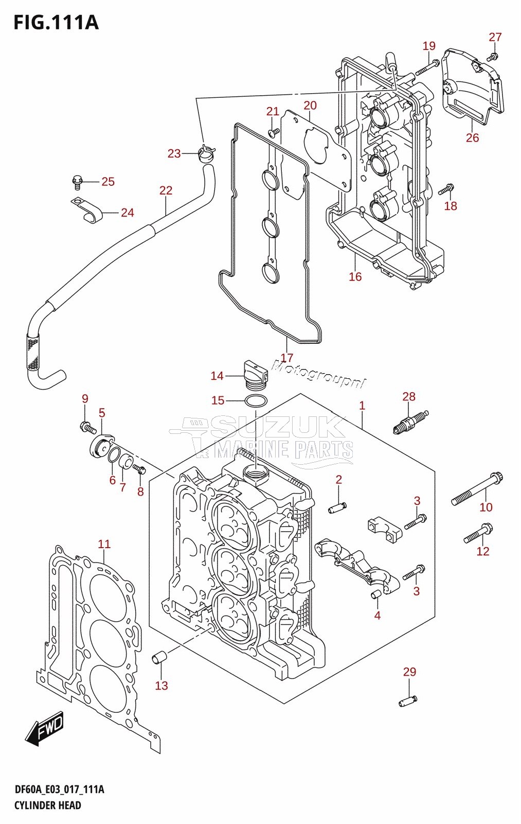 CYLINDER HEAD (DF40A:E03)