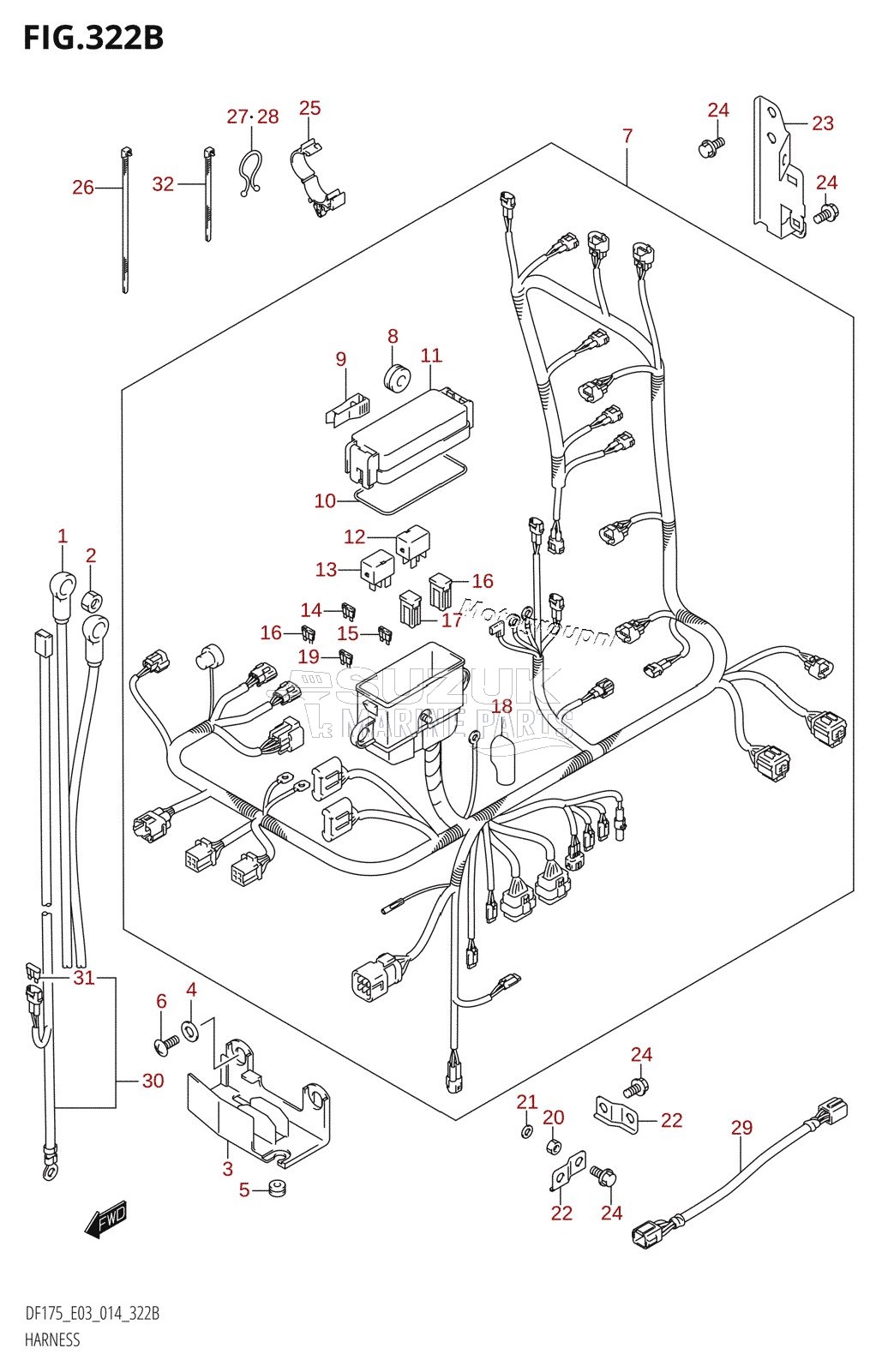 HARNESS (DF150TG:E03)