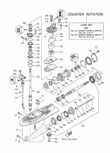 FL250DETX drawing PROPELLER-HOUSING-AND-TRANSMISSION-3