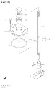 DF140AZ From 14003Z-410001 (E01)  2014 drawing SHIFT ROD (DF140AZ:E01)