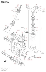 DF250Z From 25003Z-210001 (E01 E40)  2012 drawing TRIM CYLINDER (DF200T:E01:(X-TRANSOM,XX-TRANSOM))