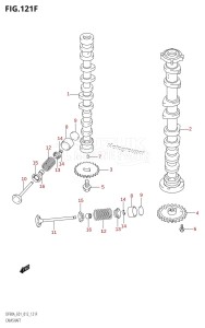 DF80A From 08002F-210001 (E01 E40)  2012 drawing CAMSHAFT (DF80A:E40)