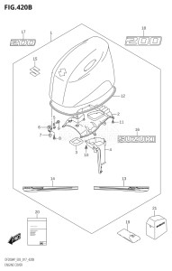 20003P-710001 (2017) 200hp E03-USA (DF200AP) DF200AP drawing ENGINE COVER