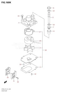 DF70A From 07003F-310001 (E01 E40)  2013 drawing WATER PUMP (DF90ATH:E40)