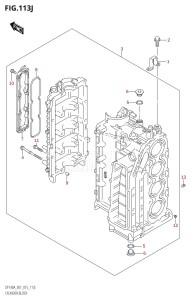 DF140AZ From 14003Z-510001 (E01 E40)  2015 drawing CYLINDER BLOCK (DF140AZ:E40)