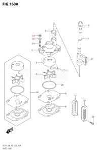 DF30A From 03003F-140001 (P01 P40)  2021 drawing WATER PUMP (DF25A,DF25AR,DF25AT,DF25ATH,DF30AR,DF30AT,DF30ATH)