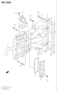 14002Z-110001 (2011) 140hp E01 E40-Gen. Export 1 - Costa Rica (DF140WZ  DF140Z) DF140 drawing INTAKE MANIFOLD