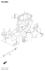 DF140A From 14003F-710001 (E11 E40)  2017 drawing DRIVE SHAFT HOUSING (DF115AT:E40)