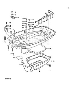 DT85 From 8501-410444 till 412597 ()  1984 drawing LOWER COVER