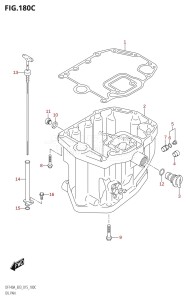 DF140AZ From 14003Z-510001 (E03)  2015 drawing OIL PAN (DF115AZ:E03)