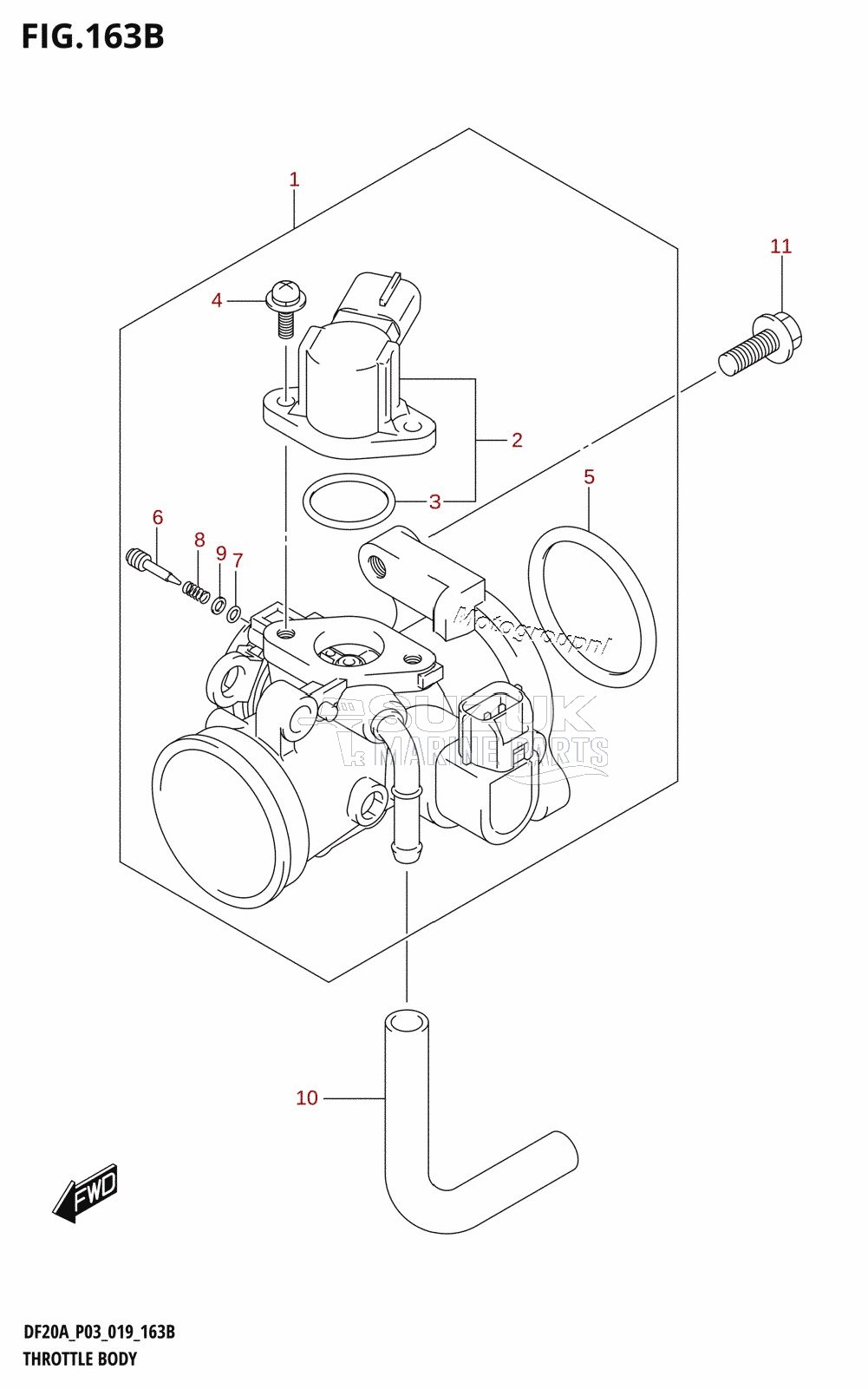 THROTTLE BODY (DF9.9BT,DF20AT)