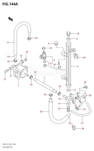 DF70 From 07001F-371001 (E03)  2003 drawing FUEL INJECTOR (W,X)