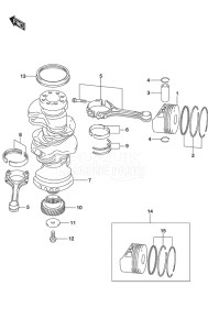 Outboard DF 250 drawing Crankshaft