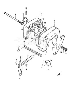 DT3.5 From F-10001 ()  1985 drawing CLAMP BRACKET