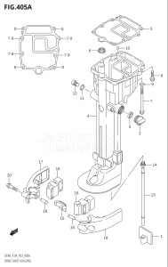 00994F-040001 (2020) 9.9hp E01-Gen. Export 1 (DF9.9A   DF9.9ARK10) DF9.9A drawing DRIVE SHAFT HOUSING