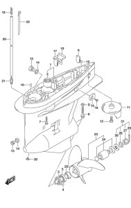 DF 200A drawing Gear Case (C/R)