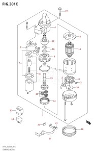 DF50 From 05002F-010001 (E03)  2010 drawing STARTING MOTOR (K5,K6,K7,K8,K9,K10)