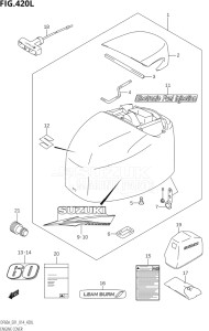 06003F-410001 (2014) 60hp E01 E40-Gen. Export 1 - Costa Rica (DF60AVT  DF60AVTH) DF60A drawing ENGINE COVER (DF60ATH:E01)