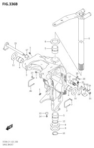 15003Z-240001 (2022) 150hp E11 E40-Gen. Export 1-and 2 (DF150AZ    DF150AZ) DF150AZ drawing SWIVEL BRACKET (023)