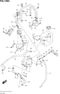 02504F-140001 (2021) 25hp P01-Gen. Export 1 (DF25A   DF25AR   DF25AT   DF25ATH   DT25K) DF25A drawing FUEL PUMP ((022,023):P01)