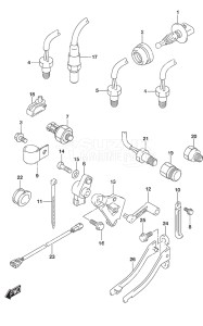 Outboard DF 300AP drawing Sensor w/Transom (L)