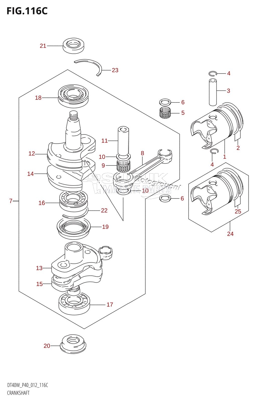 CRANKSHAFT (DT40WR:P40)