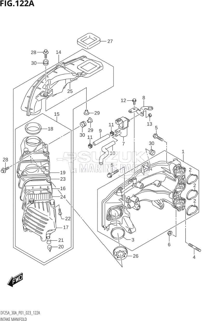 INTAKE MANIFOLD (020:(DF25A,DF25AT,DF25ATH))