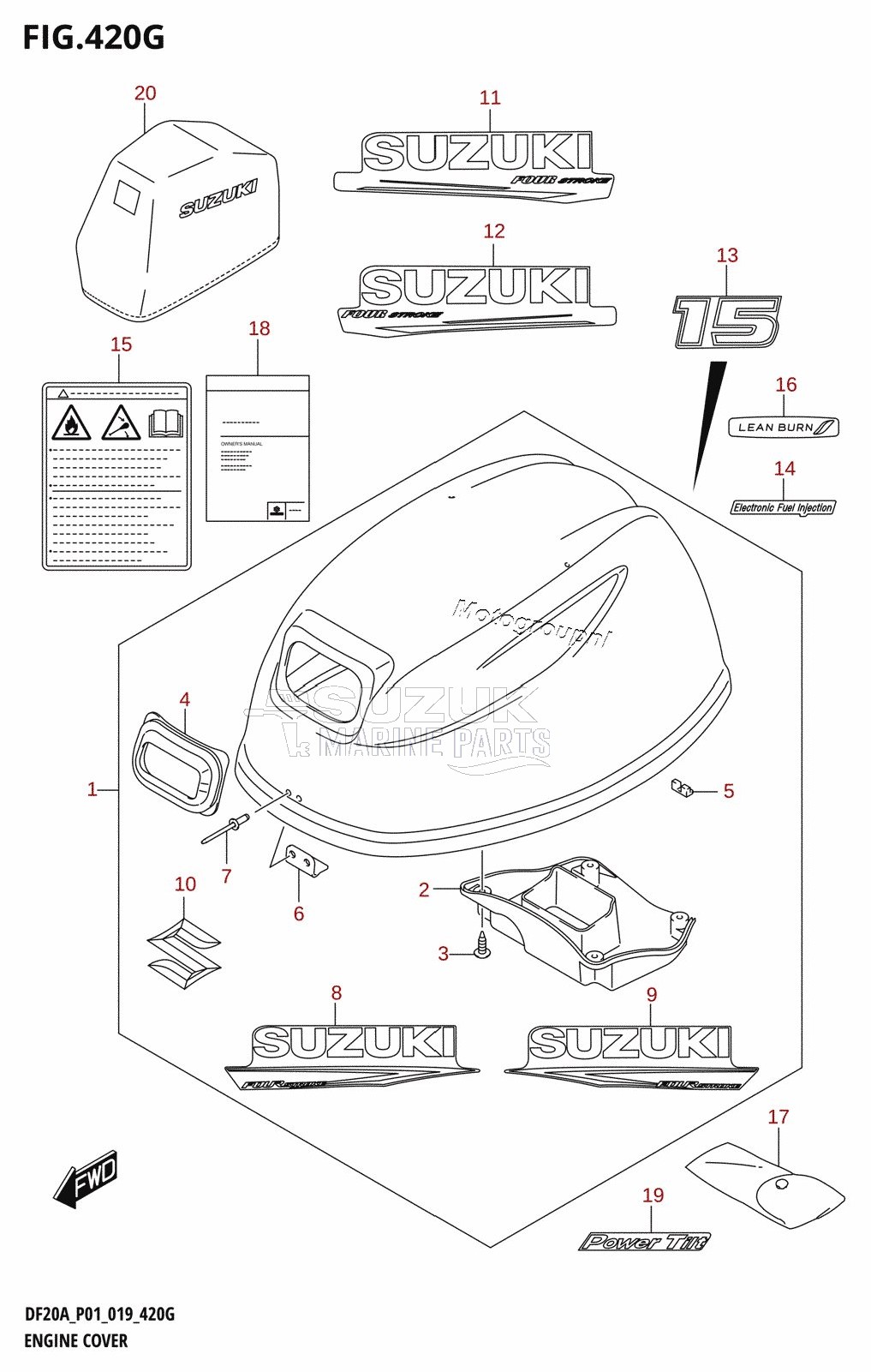 ENGINE COVER (DF15AT)