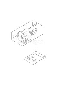 Outboard DF 9.9A drawing Meter w/Remote Control