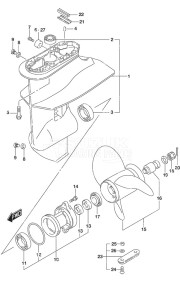 DF 9.9A drawing Gear Case