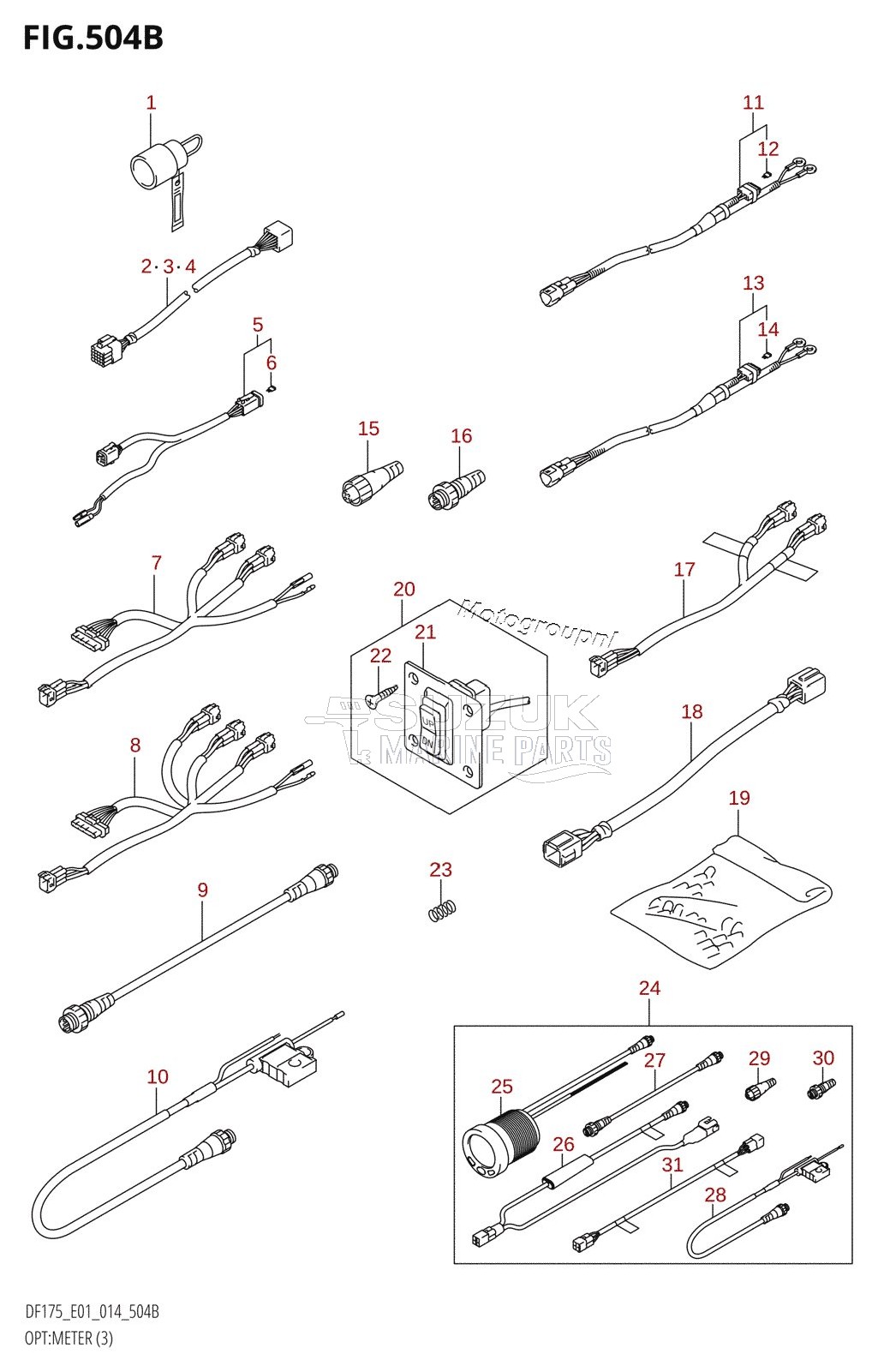 OPT:METER (3) (DF150TG:E40)