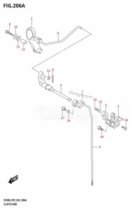 DF20A From 02002F-140001 (E01 P01 P40)  2021 drawing CLUTCH ROD (DF9.9B,DF9.9BTH,DF15A,DF20A,DF20ATH)