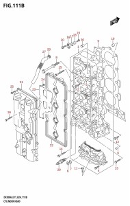 DF150AS From 15003F-440001 (E03 E11 E40)  2024 drawing CYLINDER HEAD (DF150AT,DF150AZ,DF150AS)