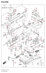 DF140AZ From 14003Z-610001 (E03)  2016 drawing OPT:TILLER HANDLE (DF115AZ:E40)