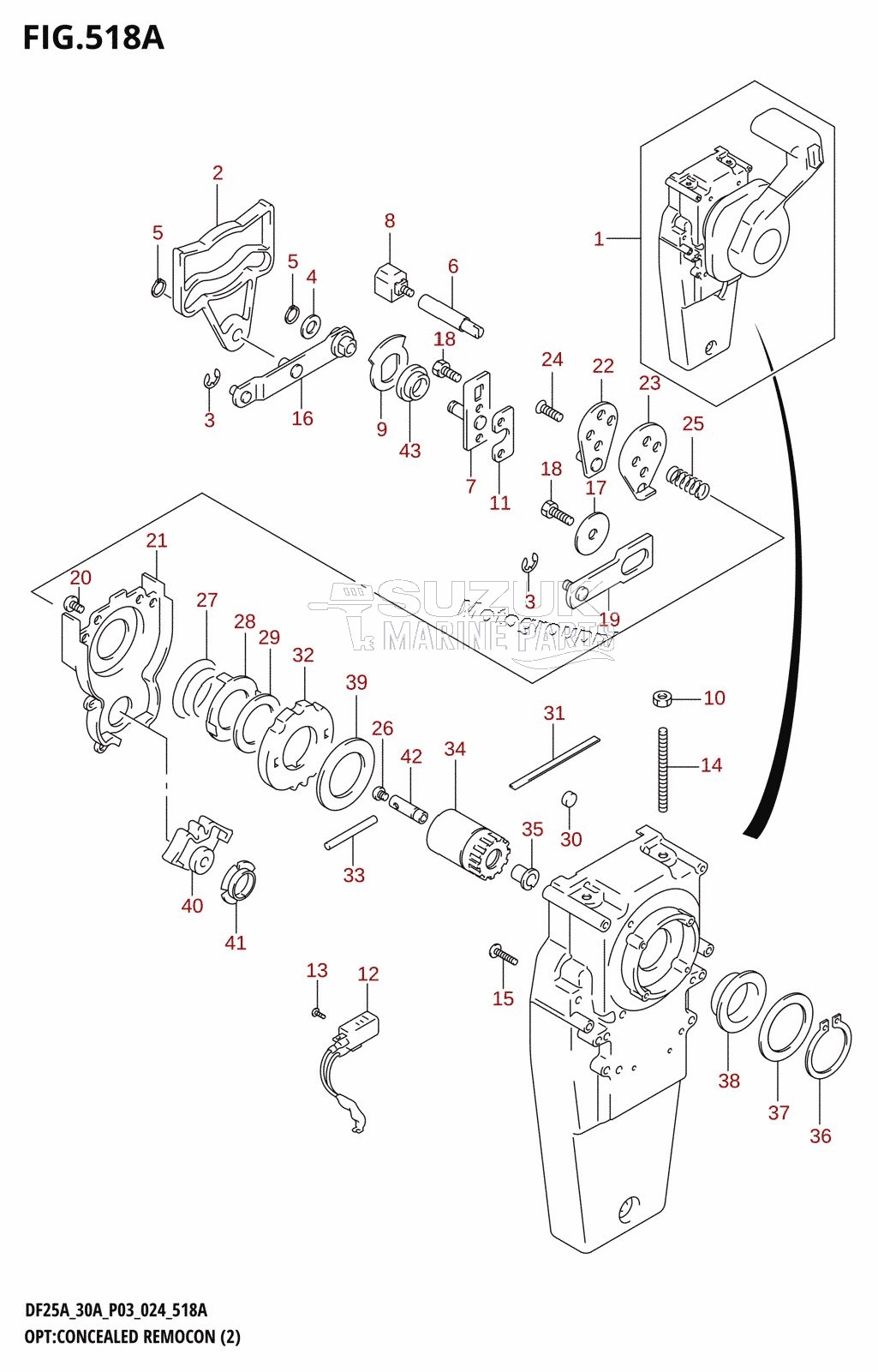 OPT:CONCEALED REMOCON (2) (DF25AT,DF25ATH,DF30ATH,DF30AT)