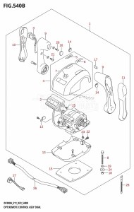 DF250ASS From 25001N-240001 (E03)  2022 drawing OPT:REMOTE CONTROL ASSY DUAL (022,023)