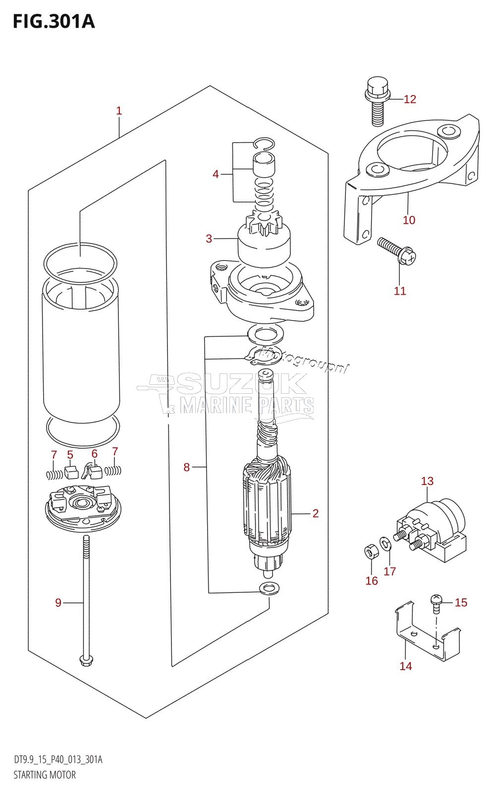 STARTING MOTOR (DT15:P40)