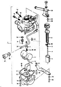 DT3.5 From F-10001 ()  1985 drawing CARBURETOR (E03)