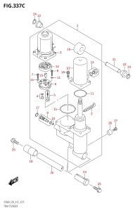 06002F-210001 (2012) 60hp E03-USA (DF60A) DF60A drawing TRIM CYLINDER (DF60A:E03)