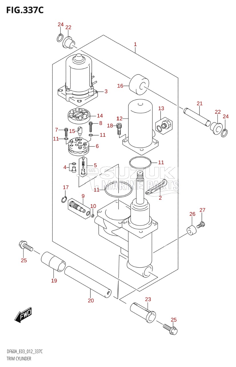 TRIM CYLINDER (DF60A:E03)