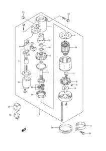 Outboard DF 140 drawing Starting Motor