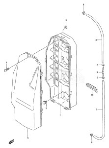 DT115 From 11502-011001 ()  1990 drawing SILENCER CASE (PLASTIC) (*)