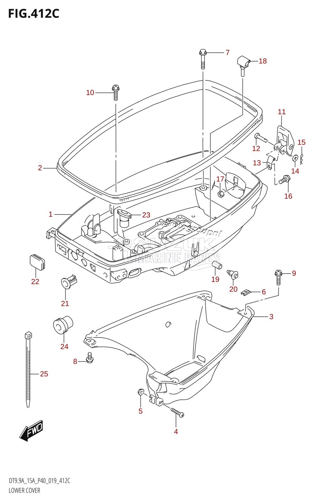 LOWER COVER (DT9.9AK,DT15AK)