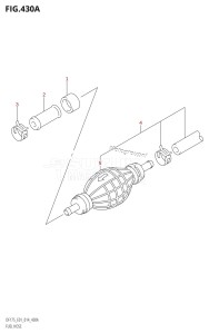 DF150 From 15002F-410001 (E01 E40)  2014 drawing FUEL HOSE